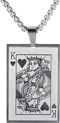 Produktbild von CA-22815 Halskette – Silber für Kartenspielfans KP22815