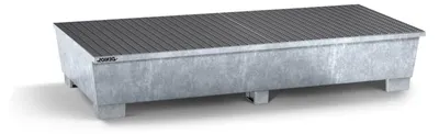 Produktbild von Verzinkte Stahlauffangwanne für 2 IBC à 1000 Liter