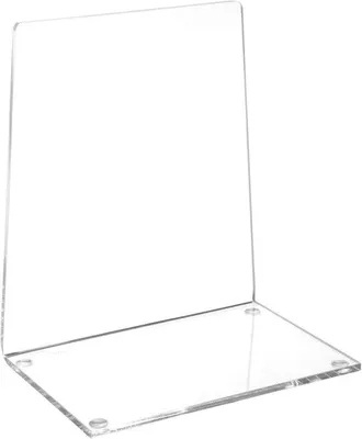 Produktbild von Famanu Bücherstützen aus Acryl (2 Stück) - 13,6 x 9,3 x 15,8 cm, elegantes Design
