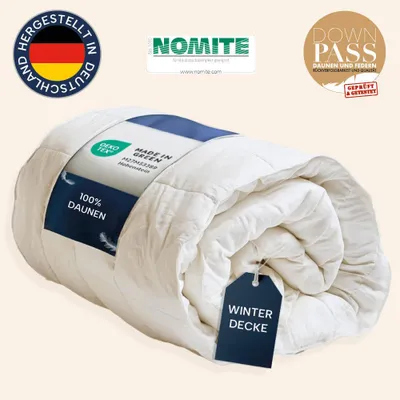 Produktbild von Daunendecke 155x200 cm, warme Winterdecke, Bettdecke 100% Daunen, DOWNPASS, CASIMUM