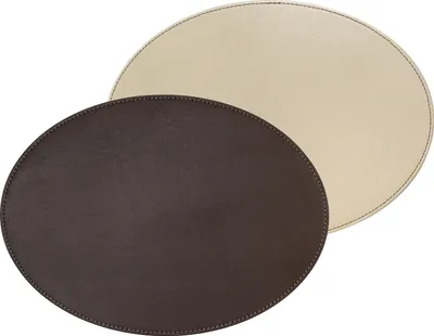 Produktbild von FREEFORM DUO - Platzset oval, Schokobraun/Creme