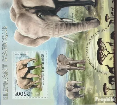 Produktbild von Briefmarken Togo 2013 Mi Block 788 (kompl. Ausgabe) postfrisch Afrikanische Elefanten
