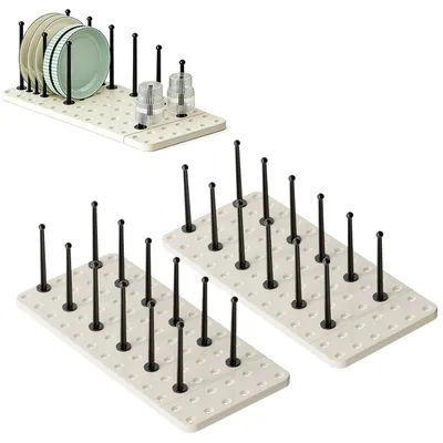 Küchenschubladen-Organizer Set von 2, verstellbar, für Töpfe und Pfannen
