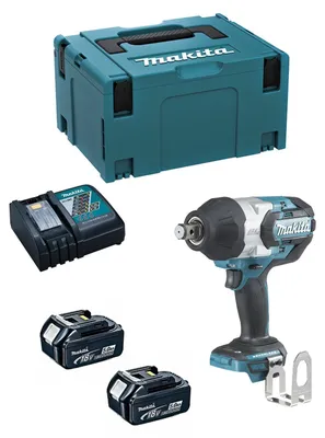 Imagen del producto de Llave de Impacto MAKITA DTW1001RTJ (2 x 5,0 Ah + DC18RC + MAKPAC 3)