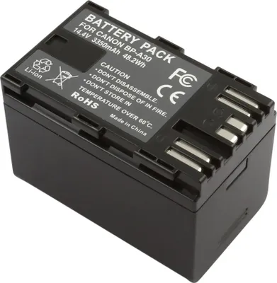 Obrázek produktu pro Avizar, Li-Ion baterie 14,4 V pro fotoaparát Canon BP-A30 3,35 A 48,2 W, černá