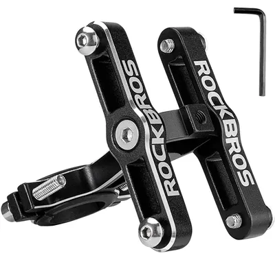 Produktbild von Flaschenhalter Adapter Aluminium Einstellbar Fahrrad Motorrad Kinderwagen Schwarz