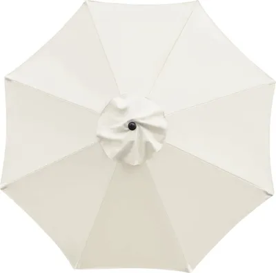 Produktbild von Topchances 2 m 6 Rippen Sonnenschirm Ersatz Baldachin Abdeckung Outdoor Markt Tisch Schirm Schirm Baldachin Anti-Ultraviolett Regenschirm Ersatz Stoff,Beige