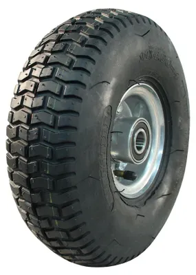 pneumatika + koleso 11x4,00-4 V-3502 4PR + 2,10-4 ET0 guličkové ložisko Ø20 NL75 oceľovo sivá