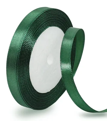 Satinschleife dunkelgrün 10 mm x 22 m, Geschenkband