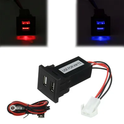 Immagine prodotto di Caricabatterie da incasso doppio USB per Volkswagen VW Transporter/Caravelle T5 (2003–2009)