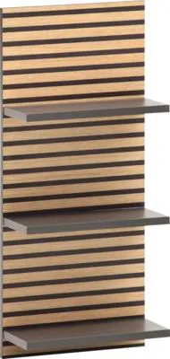Obrázek produktu pro Nástěnný regál Möbelpartner Katta dřevodekor 30,3 x 70,2 x 17,45 cm