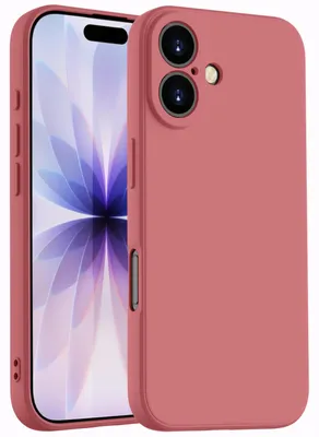 Produktbild von Hülle für iPhone 17, Slim Liquid Silikon Gel Gummi Stoßfest Schutzhülle Rot