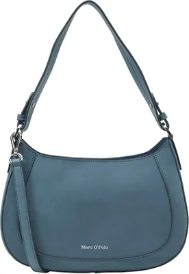 Produktbild von Marc O'Polo Leder Umhängetasche Schultertasche Beverly Hand Bag Hazy Blue blau