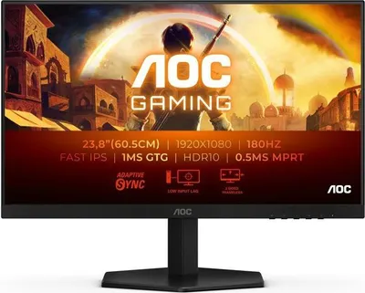 Produktbild von Gaming Monitor, AOC 24G42E, 23,8 Zoll, FHD, 180Hz, Fast IPS, 0,5ms, G-Sync Compatible