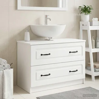 Productafbeelding van Maison Exclusive - Wastafelmeubel UTRECHT, wit, 82 x 41 x 56 cm, houtvezel