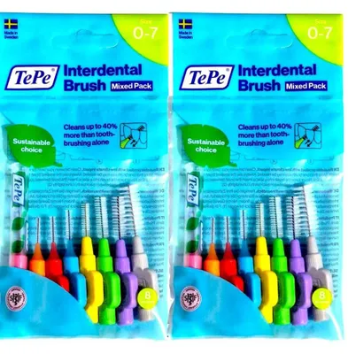 Produktbild von 2x8 TePe Original Interdentalbürsten - 0,4  bis 1,3 mm gemischt