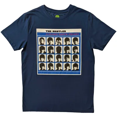 Obrázok produktu pre The Beatles A Hard Day's Night Album Cover Denim Blue M Tričko