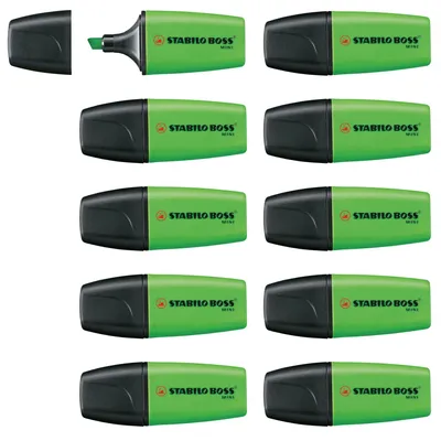 Produktbild von STABILO Textmarker -  BOSS MINI - 10er Pack - grün