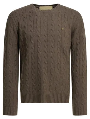 Imagen del producto de Jersey de cachemira marrón para hombre, marca Valentino - Talla L