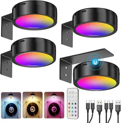 Productafbeelding van Oplaadbare Wandlamp Binnen - Wandlampen Buiten - Sfeerverlichting
