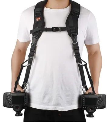 Image de Sangle double pour appareil photo avec ceinture de sécurité