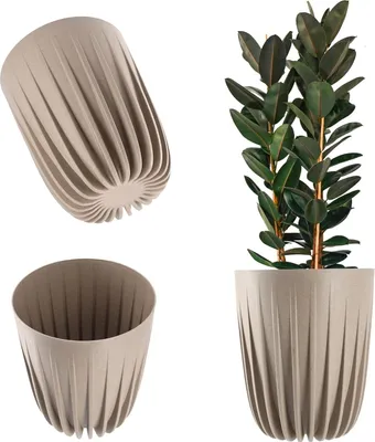 Productafbeelding van Famanu bloempot, 14,5 cm - Modern, geometrisch design