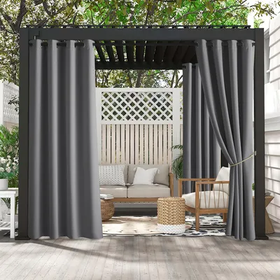 Obrázok produktu pre Vodotesná zatemňujúca záclona - vonkajšie závesy - 2 panely - 132B x 213H cm