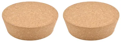 Konische Korkstopfen, 2 Stück, 100 x 85 x 30 mm, für Flaschen 86–98 mm
