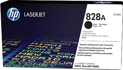 Produktbild von HP 828A, 15 - 27 °C, -20 - 40 °C, 10 - 95%, Schwarz, Schwarz, HP LaserJet M855, MFP M880