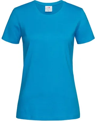 Produktbild von Stedman ST2600 | Classic Ladies Damen T-Shirt - Farbe: Ocean Blue - Größe: XL