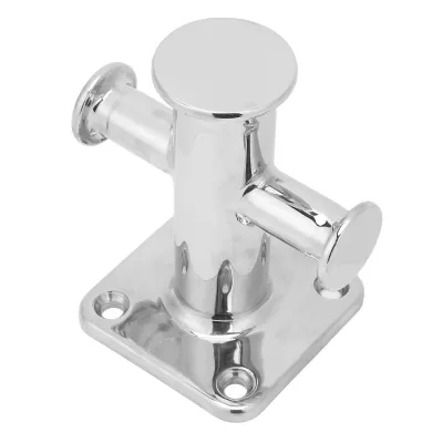 Image de Bollard à tête en croix simple en acier inoxydable – Taquet d'amarrage de remplacement pour yachts, navires et bateaux de pêche