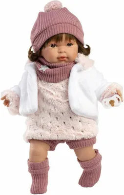 Image de Llorens 42162 Carla - Poupée réaliste avec sons et corps en tissu doux - 42 cm