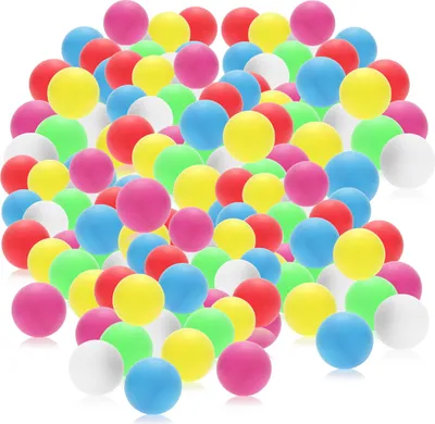 Produktbild von com-four® 144x Tischtennisball - bunte Pingpongbälle in Standardgröße - 40mm
