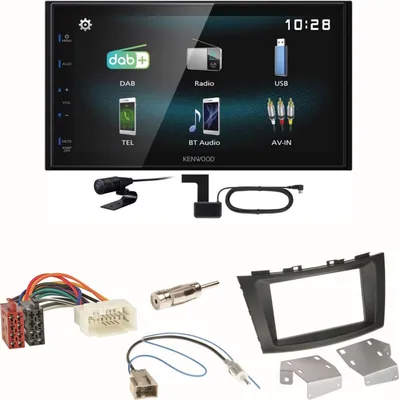 Produktbild von Kenwood DMX-125DAB Bluetooth MP3 DAB+ USB Einbauset für Suzuki Swift Sport FZ NZ