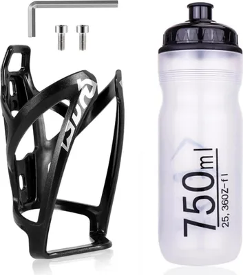 Produktbild von Fahrrad Flaschenhalter Set mit 750ml Wasserflasche - BPA-frei