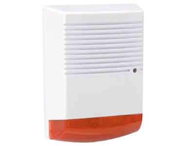 Produktbild von Velleman Attrappe-Sirene mit roter blinkender LED, wetterfest, batteriebetrieben, kabellos, IP44