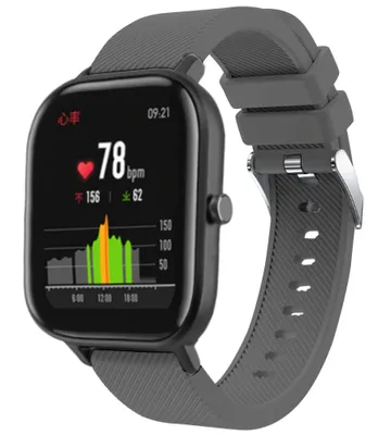 Produktbild von Strap-it Xiaomi Amazfit GTS Silikonarmband (Grau)