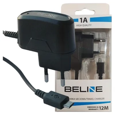 Immagine prodotto di Beline Ład. Rete. Microusb 1A Nero/Nero