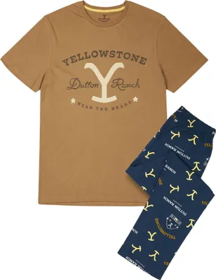 Produktbild von Yellowstone - Schlafanzug für Herren NS7617 (S) (Marineblau/Braun)
