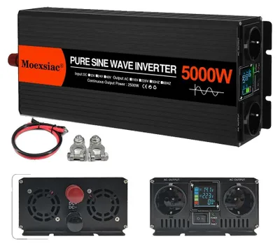 Obrázek produktu pro Měnič napětí, vysoká výstupní kapacita, bezpečnostní prvky, 5000 W (jmenovitý výkon 2500 W), 24 V, 220-240 V