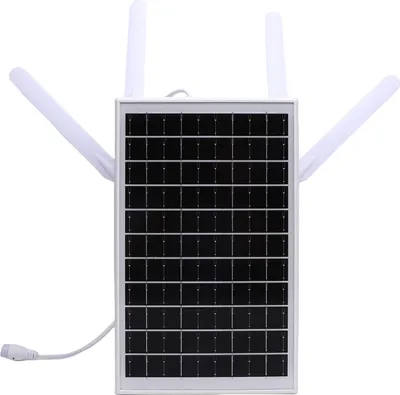 Zdjęcie produktu dla 12W Zasilany energią słoneczną Modem Router 4G LTE 300Mbps Solar WiFi 6 Extender z gniazdem na kartę SIM 18000 MAh Bateria 150M Daleki zasięg IP66 Wodoszczelność Białe anteny