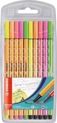 Produktbild von Fineliner & Filzstifte - STABILO point 88 + Pen 68 - 10er Pack - Neonfarben