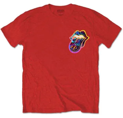 Obrázek produktu pro The Rolling Stones Sixty Gradient Text (Back Print) Red L Tričko