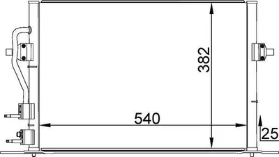 Produktbild von MAHLE AC 158 000S Kondensator, Klimaanlage x