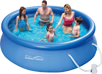 Produktbild von Summer Waves Fast Set Quick Up Pool Swimming Pool Schwimmbad Ø 305 x H 76 cm