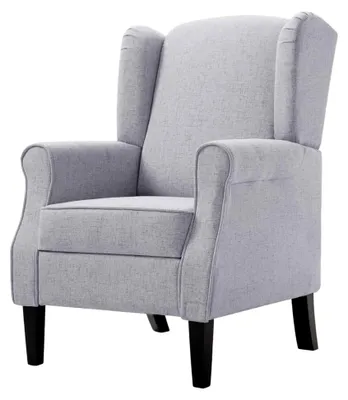 Produktbild von Sessel für Wohnzimmer und Schlafzimmer, modernes Einzelsofa, Loungesessel, Relaxsessel, hellgrau
