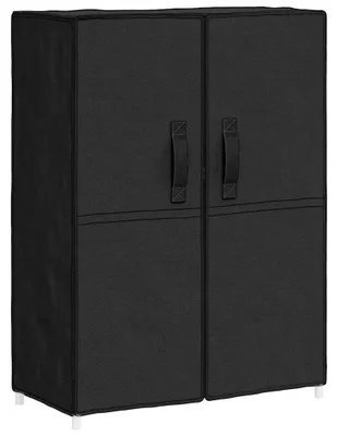 Produktbild von vidaXL Schuhschrank Schwarz 60x28x90 cm Stoff