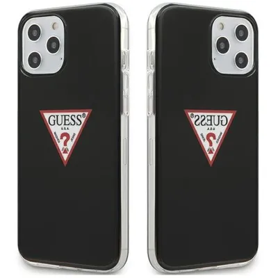 Produktbild von Guess Triangle Logo – iPhone 12 / iPhone 12 Pro Hülle (Schwarz)