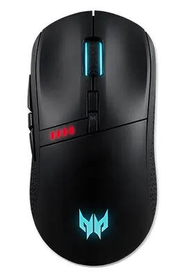 Zdjęcie produktu dla Acer Predator Cestus 350, Po prawej stronie, Optyczny, RF Wireless + USB Type-C, 16000 DPI, 0,5 ms, Czarny