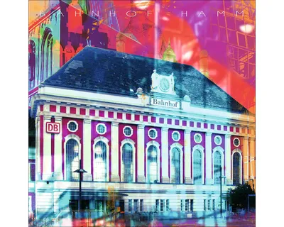 Produktbild von Glasbild Hamm Bahnhof 30x30 cm